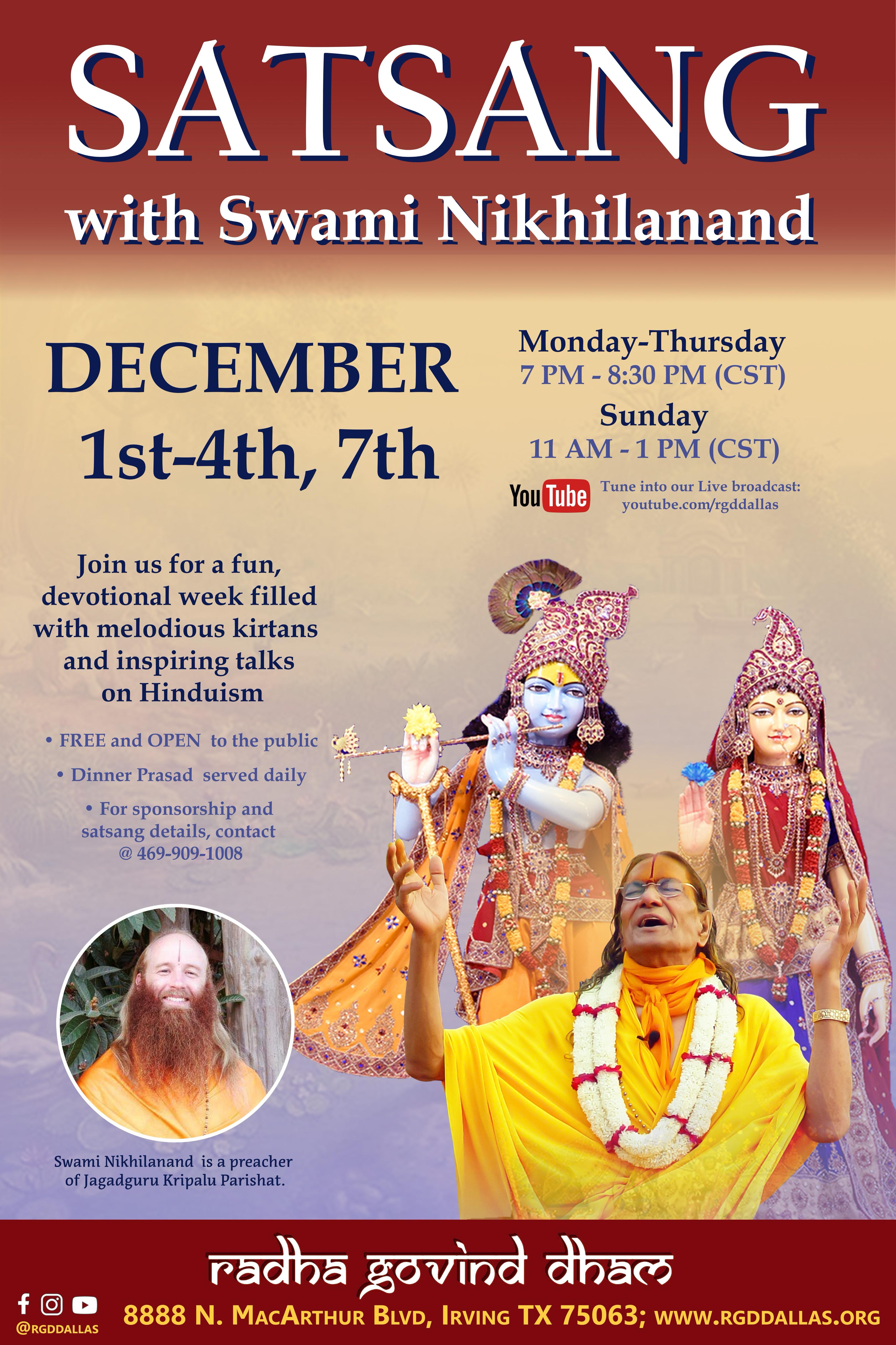 Satsung with Swami Nikhilanand